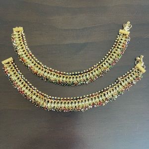 Traditional indian women anklets